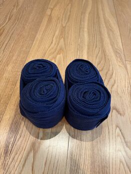 Navy Horse Fleece Bandages – Set of 4
