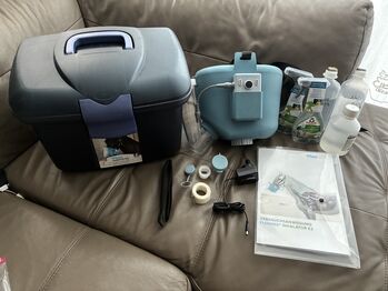 Flexineb E3 Inhalator Pferd blau Inhaliergerät, Flexineb E3, Rebecca, Pielęgnacja konia, Potsdam