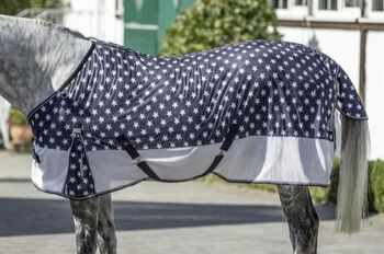 Fliegendecke Stars mit Kreuzgurtung Paddockdecke USG 165cm USG