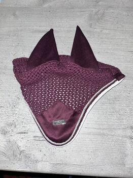 Fliegenhaube pony, Equestrian Stockholm Purple white edge, Christin, Fliegenschutz, Gardelegen