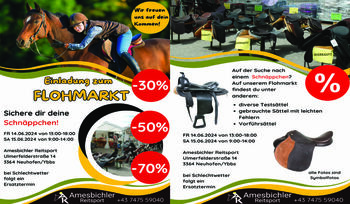 Flohmarkt für Pferdezubehör / Western / Sättel /Fahrsport, Amesbichler Reitsport Amesbichler Reitsport, Reitsport Amesbichler (Karl Amesbichler GmbH), Flohmärkte, Lagerverkäufe, Messen & Co., Neuhofen an der Ybbs