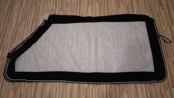 Fliegendecke weiß mit schwarzer Fleece Einfassung 145cm, Nico Pferdesport , Eva, Horse Blankets, Sheets & Coolers, Guntersblum 