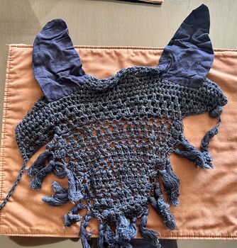 Fly Veil- Crochet Navy