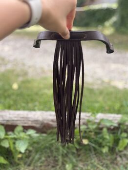 Fransenstirnband braun in COB für Spanische Trense