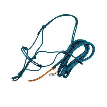 Free Spirit Knotenhalfter-Set in Petrol – Größe Pony, Maya (Swisshorseshop), Halfter, Frauenfeld