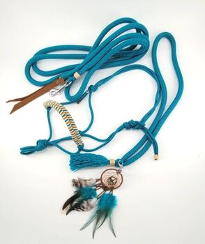 Freespirit Knotenhalfter FISHTAIL CARINA mit Halsring & Bodenarbeitsseil, Maya (Swisshorseshop), Halters, Frauenfeld