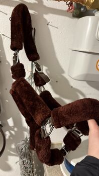 USG Fellhalfter in Braun WB Warmblut USG Halfter