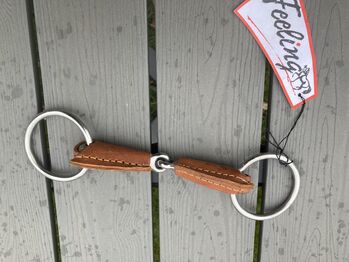 Gebiss mit Leder überzogen 12.5 cm neu