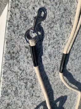 Bodenarbeitsseil Baumwolle 5 m mit Handschlaufe und Karabiner Bodenarbeitsseil 
