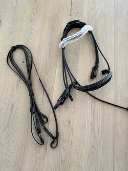 Kandarenzaum Kandare rundgenäht neu Waldhausen WB schwarz Waldhausen  Kandare 