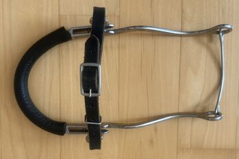 Hackamore, lange Anzüge, Leder schwarz, WB Vermutlich Sprenger