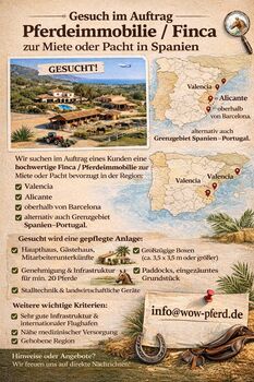 Pferdeimmobilie / Finca zur Miete oder Pacht in Spanien