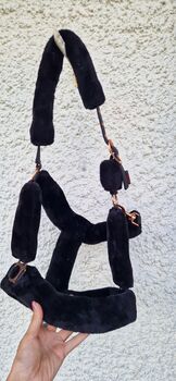 Halfter Schwarz Fell rosegold Covalliero