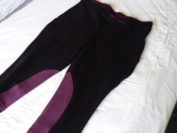 Women's Harry Hall Jennilee Jodhpurs - Black & Dark Purple - 34R -New With Tags Harry Hall