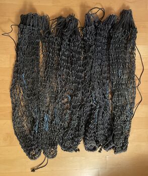 Heunetze, groß, schwarz, Maschenweite ca. 5x5 cm, Diverse, Johanna , Hay Nets, Bags & Rags, Reutlingen 