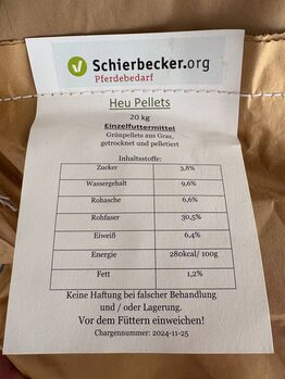 Heupellets, sehr zuckerarm und gesund, Schierbecker  Heupellets, nur 3,8% Zucker, Thyra , Horse Feed & Supplements, Halle Saale 