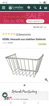 Heuraufe wenig gebraucht Kerbl