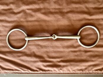 Herm Sprenger One-Joint Loose Ring Snaffle Herm Sprenger  Sensogan Single Joint Loose Ring Snaffle 