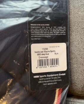 Hkm Dressurschabracke blau *neu* Hkm