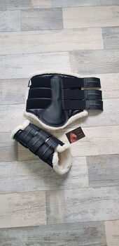 HKM Gamaschen Fell & Kristallsteine *NEU* - UVP 46,95€, HKM COMFORT CRYSTAL , Die Schatzkiste für Pferd & Reiter (Die Schatzkiste für Pferd & Reiter), Tendon Boots, Neubrunn