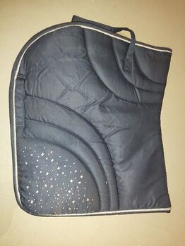 HKM Pony Springschabracke blau mit strass, HKM springen, Katrin , Dressage Pads, Tornesch 