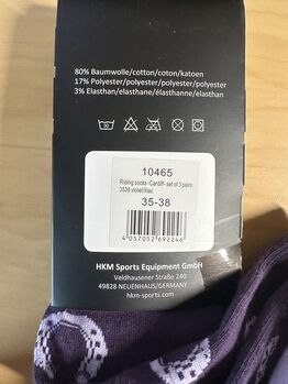 HKM Reitsocken Gr. 35-38 3er Set  neu HKM