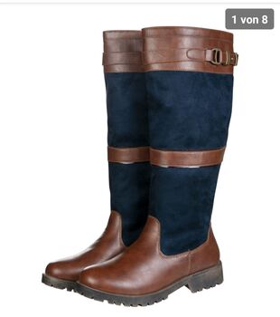 HKM Reitstiefel Meghan Winterstiefel braun navy 41 neu, HKM Meghan, Barbara , Riding Boots, Bogen