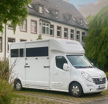 Pferdetransporter Verleih 2er Pferde LKW Renault Roelofsen Pferde LKW Sprinter, Renault Roelofsen Pferde Sprinter Renault Master mit Roelofsen Aufbau (Hengstausführung), WOW Pferd  (WOW Pferd), Transport, Bayern - Attenkirchen