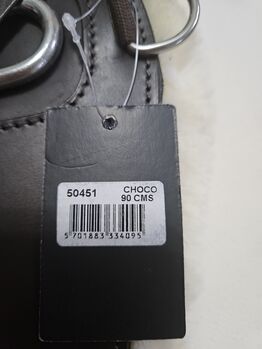 HorseGuard Ledersattelgurt mit Fell Kurzgurt Dressurgurt 90cm Horse Guard