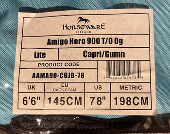 HORSEWARE Amigo Hero 900 Turnout Horseware Amigo Hero Turnout Lite