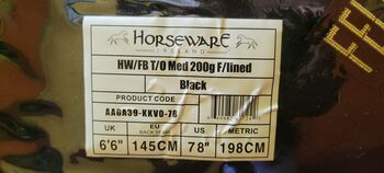 Horseware Turnout Decke Felix Bühler neu 145 cm Horseware Outdoor 200g Turnout Felix Bühler, 145 cm