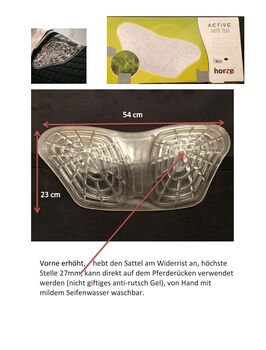 Horze Gel Pad vorne erhöht, Horze, Ute Helmcke , Sattelzubehör, Hollenstedt