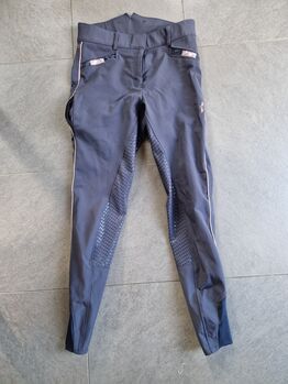 Hv polo gripreithose 36 S blau rosegold glitzer, Hv polo  Gripreithose , K. Werner, Reithosen, Westerwalsede