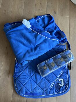 HV Polo Set blau, HV Polo +BR, Marlene, Dressage Pads, Lohne