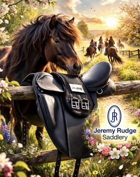 Island & Freizeitsättel von Jeremy Rudge – Probeversand – Für kurze breite Pferde, Jeremy Rudge G5 mit Ponybaum, Ariane Hirschner (MEIN LIEBSTER SATTEL), All Purpose Saddle, Pressig