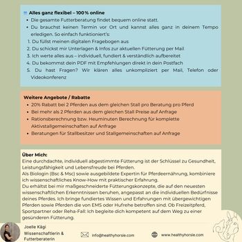 Unabhängige Futterberaterin / Rationsberechnung / Mineralfutteranalyse