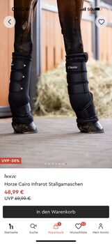 Infrarot Stallgamaschen NEU S+M Cairo Infra-red Stallgamaschen