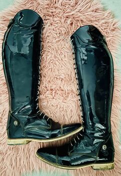 IR Lack Dressurstiefel geschnürt dunkelblau Größe 40, Imperial Riding, Tina, Riding Boots, Stolberg (Rheinland)