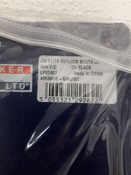 John Whitaker Gamaschen schwarz Größe full/cob, John Whitaker Fetlock Boots, Tini, Tendon Boots, Pilsting