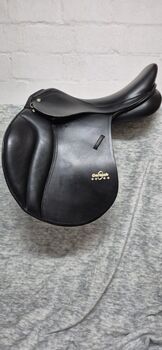 Springsattel Checkmate Gerlach Sattel gebraucht, Gerlach Checkmate, Susanne Mehrholz, Jumping Saddle, Heeslingen