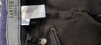 Kantrie Damen Reithose - Gr. 42 - schwarz/grau Kantrie