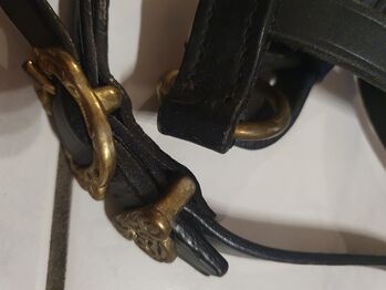 Barocktrense,  Prunkzaum schwarz-gold unbenutzt