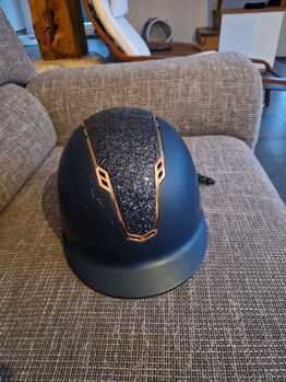 Harrys horse reithelm blau rosegold glitzer M, Harrys horse  Reithelm, K. Werner, Kaski, Westerwalsede