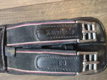 Kavalkade Sattelgurt Kurzgurt Ledergurt Soft 80cm schwarz Kavalkade
