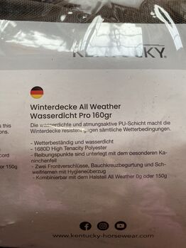 KENTUCKY Outdoordecke, 160 g, wasserdicht, braun Kentucky Horseware OUTDOORDECKE 160G ALL WEATHER WATERPROOF PRO LIMITED EDITION