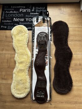 Kentucky Sattelgurt 65 cm Lammfell anatomisch, Kentucky Anatomischer Kurzgurt, Lynn, Sattelgurte, Lengerich