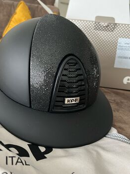 KEP Reithelm Cromo 2.0 Matt Inserto Glitter mit Polo-Schirm, KEP Cromo 2.0, Elisa, Reithelme, Kühnsdorf 