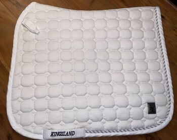 KINGSLAND Schabracke, Kingsland KINGSLAND DRESSURSATTELUNTERLAGE CLASSIC, WHITE, Laura W., Dressage Pads, Saterland