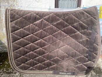 Kingsland Samt Schabracke VS/ Springen braun-top Zustand! Kingsland