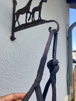 Knotenhalfter aus Baumwolle Blau